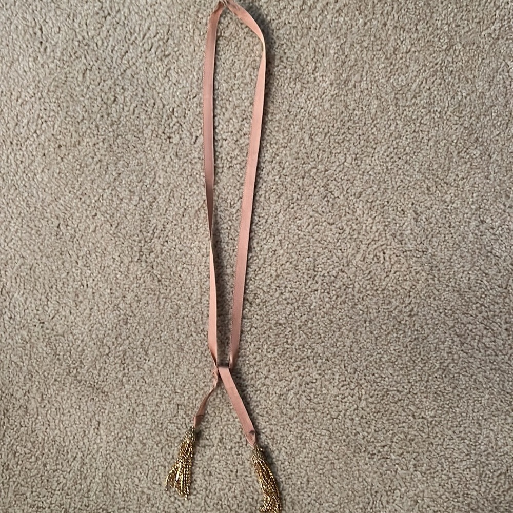 J crew ribbon necklace